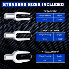 DASBET ball joint fork 15/16 inch for robust separation.