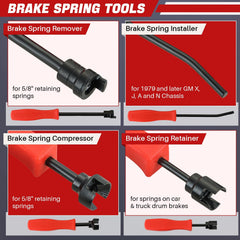 DASBET brake spring compressor offers controlled tension during shoe adjustments.