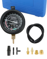 DASBET car vacuum tester gauge kit for diagnosing fuel and vacuum pressure.
