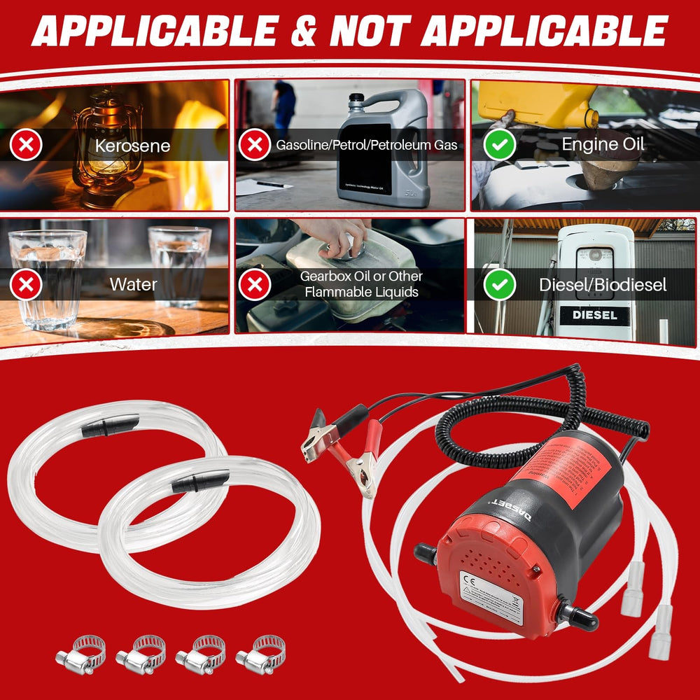 Dasbet compact-size oil pump fits tight spaces for portability