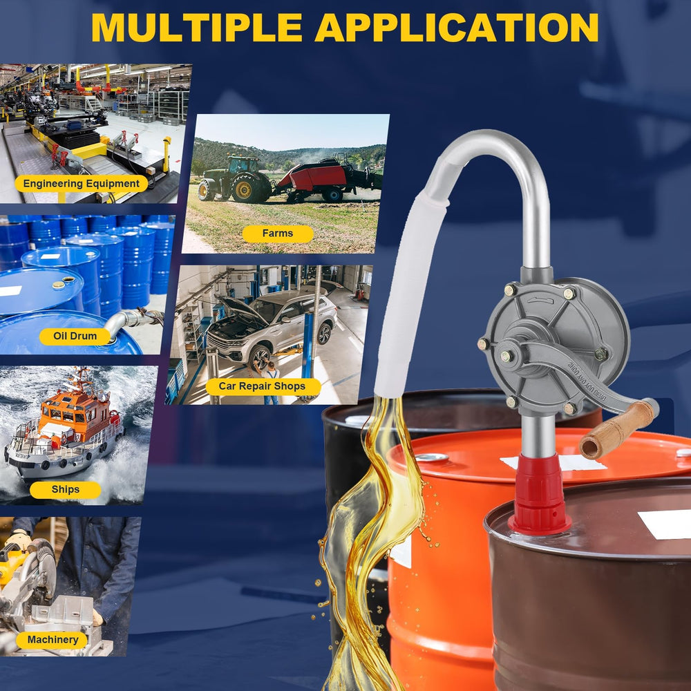 DASBET ergonomic fuel transfer pump ideal for home, farm, and workshop tasks.