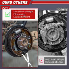 DASBET drum brake adjustment spoons help measure clearances accurately.