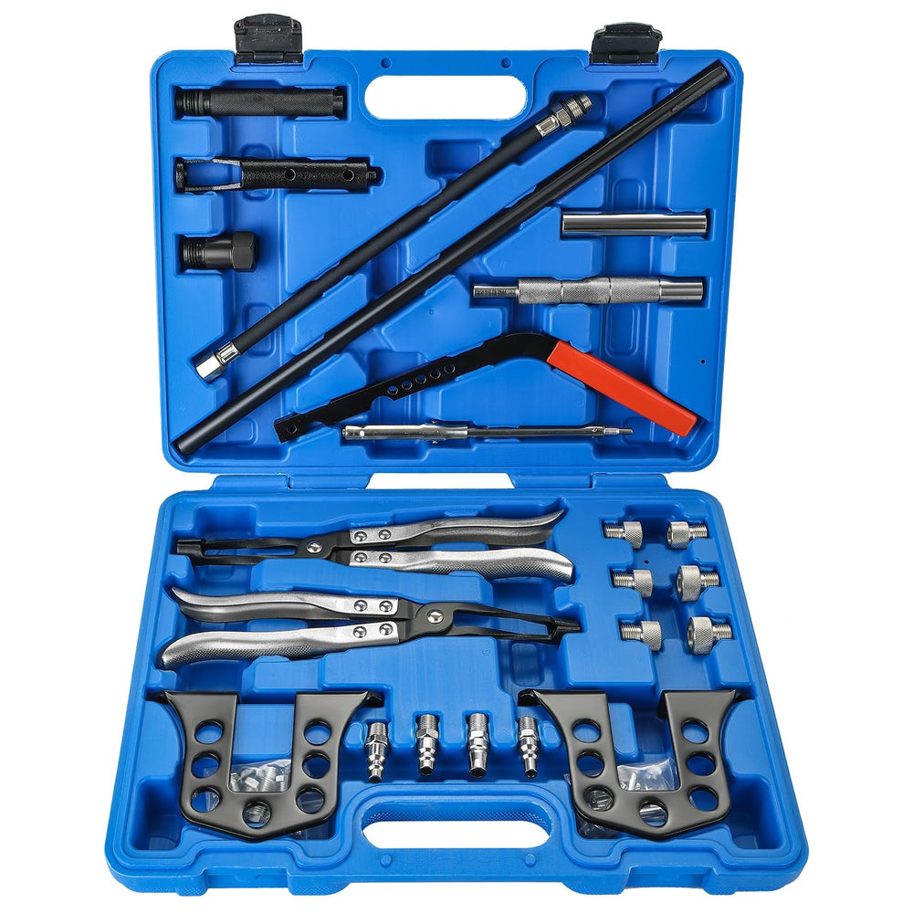 DASBET valve spring compressor set ready for efficient cylinder head service