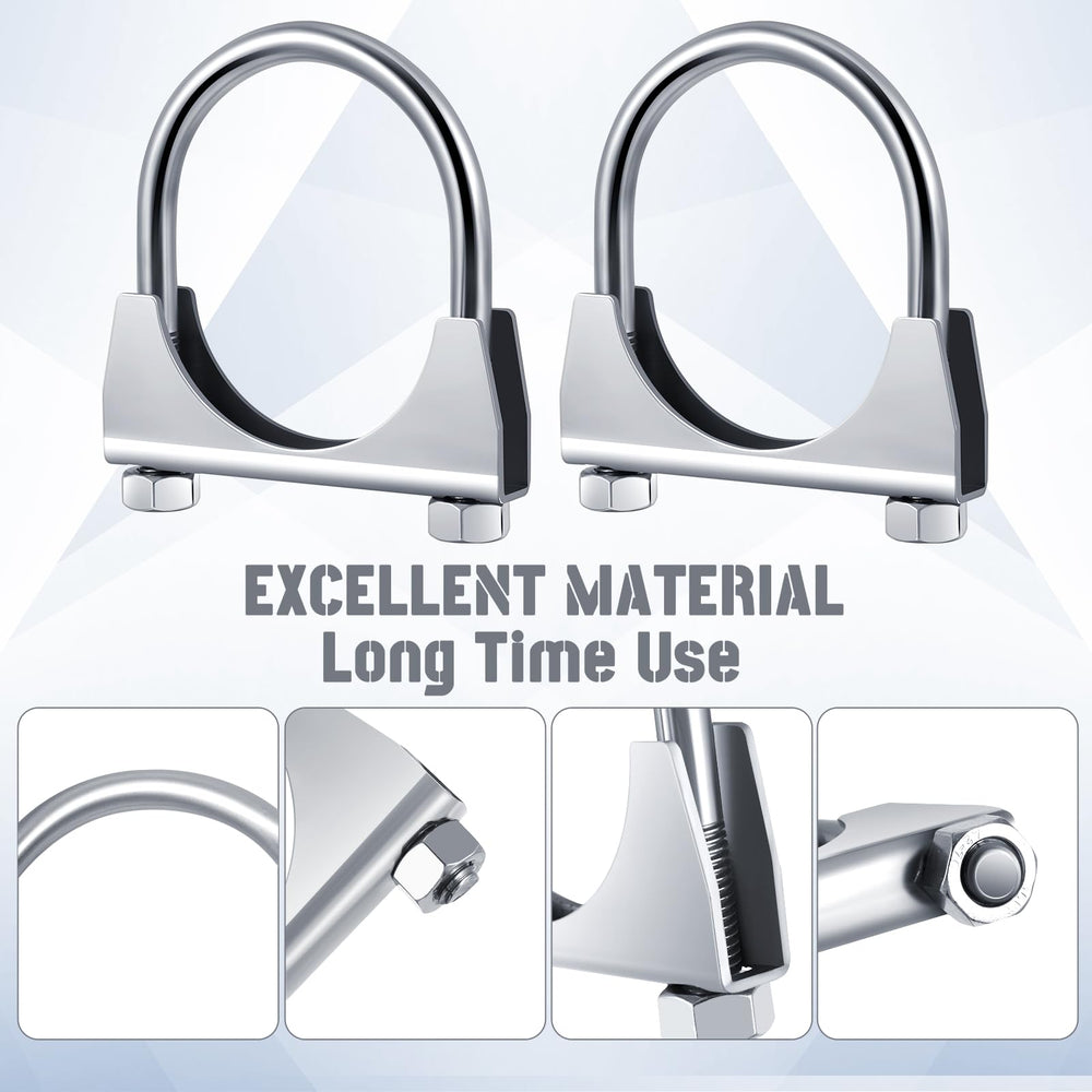 Datanly galvanized iron clamps resist rust for durable exhaust connections