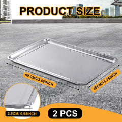 Datanly two-pack stainless steel drip pans show durability and versatility