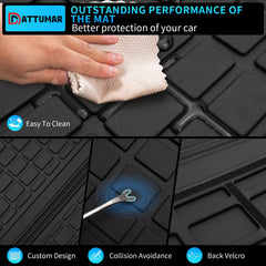 Dattumar Ford Expedition mats feature Velcro tabs for quick, tool-free installation.