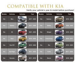 DAUWEIR Kia Sportage rearview mirror close-up with anti-glare coating.