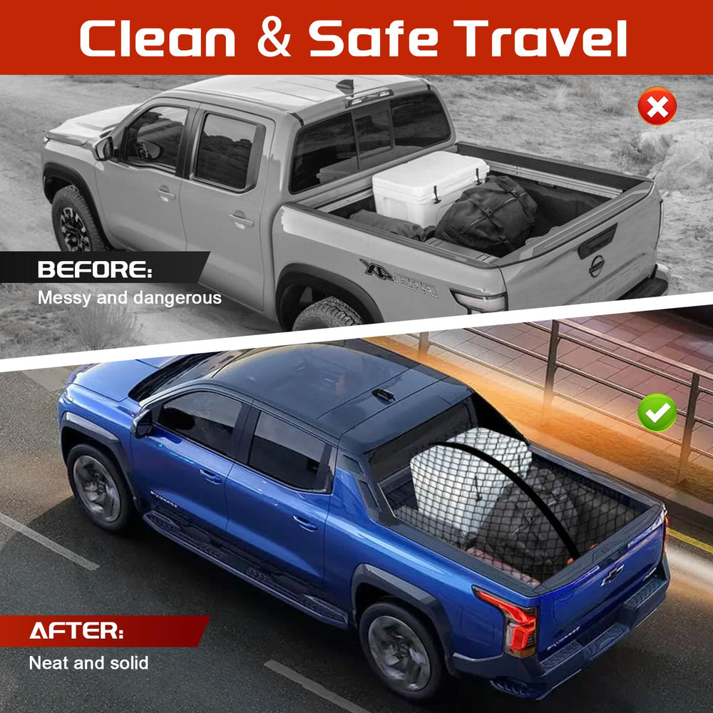 Dayacoco cargo net tear-resistant bungee design absorbs road shocks