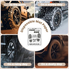 Dayacoco kraft paper mats protect car interiors during detailing