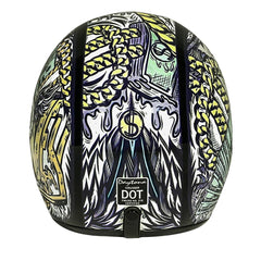 Daytona Helmets 3/4 open-face helmet cover included for easy storage protection.