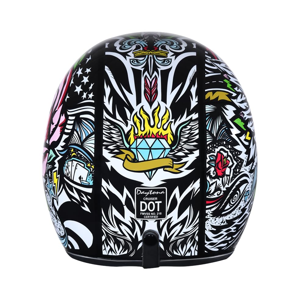 Daytona clear visor offering clear visibility and wind protection