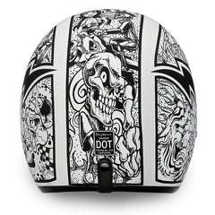 Daytona Helmets DOT-certified label closeup confirming safety standard