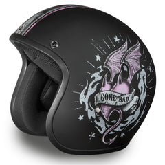 Daytona open-face helmet with dust-scratch cover, keeps gear pristine.