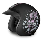 Daytona Helmets open-face front view shows vintage styling with reliable protection