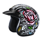 Daytona open-face helmet in scooter ride setup showing breathable comfort