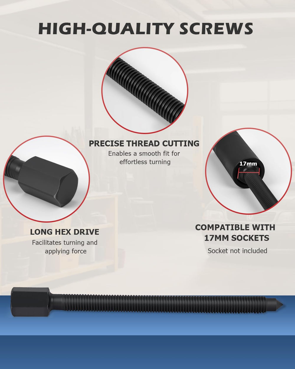 DAYUAN 4-inch hex push-puller legs enable precise bearing removal.
