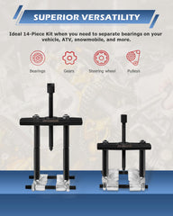 DAYUAN 3-inch jaws suited for larger bearings and balanced force.