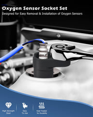 DAYUAN deep broach socket for 3/8 drive provides extended reach to stubborn sensors
