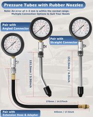 DAYUAN spark plug adapters 14mm and 18mm fit common engines.