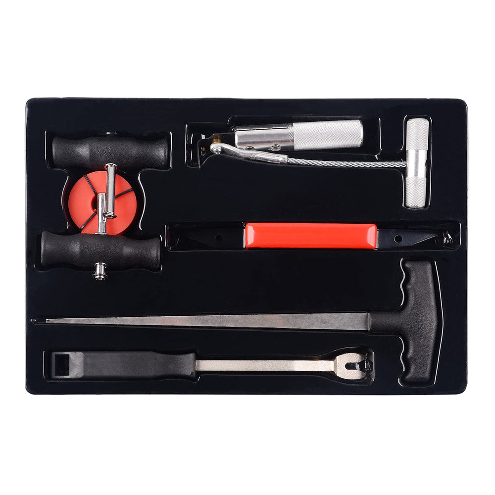 DAYUAN windshield removal wire feeder tool demonstrates easy wire insertion through polyurethane.