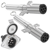 Dazakoot 7-pin trailer plug for heavy-duty trucks provides reliable signal and power connections.