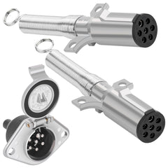 Dazakoot 7-pin trailer plug for heavy-duty trucks provides reliable signal and power connections.