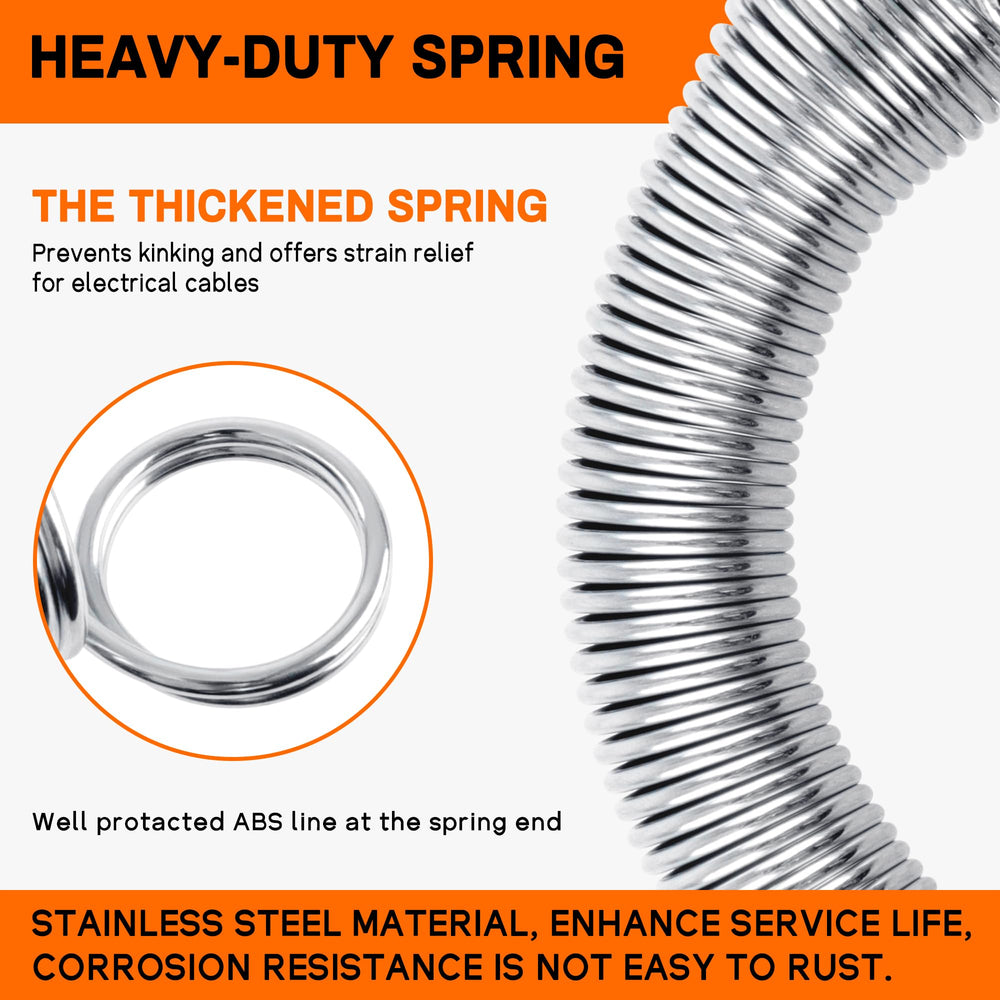 Dazakoot 7way trailer plug with spring guard protecting wiring during rough hauls.