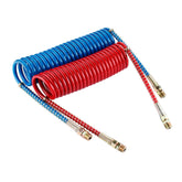 Dazakoot air brake coil in blue service for tight spaces and easy routing.