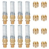 Dazakoot brass DOT air brake end fitting 3/8in to 1/2in connector for secure semi-truck hoses.