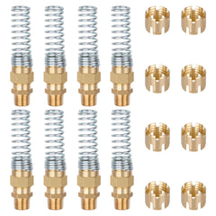 Dazakoot brass DOT air brake end fitting 3/8in to 1/2in connector for secure semi-truck hoses.