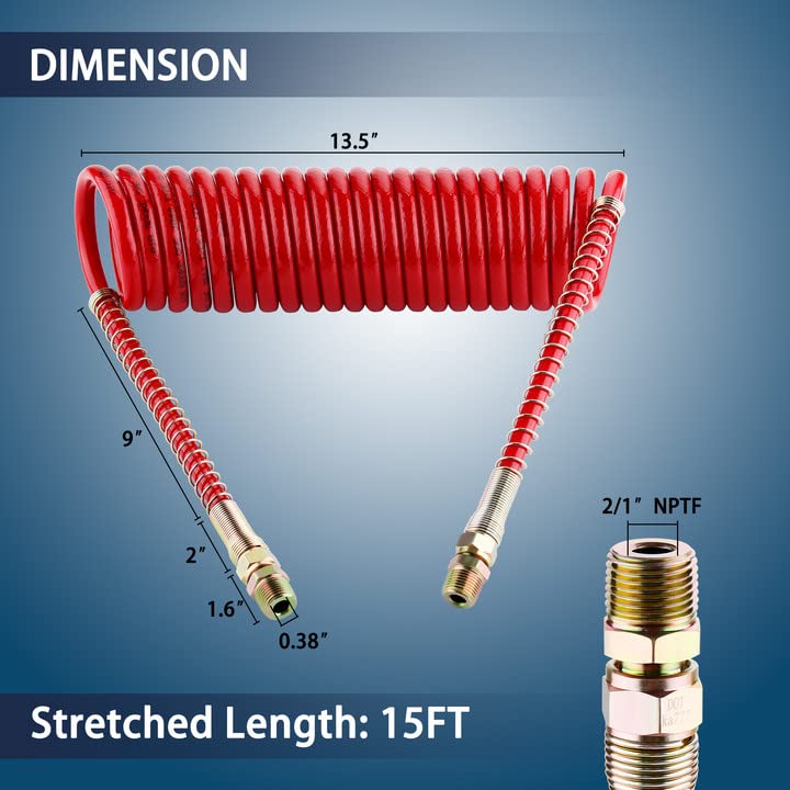 Dazakoot brass 1/2 inch swivel fitting ensures secure tractor-end connections.
