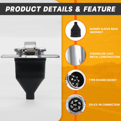 Dazakoot die-cast plug with dust cover protecting contacts when not in use