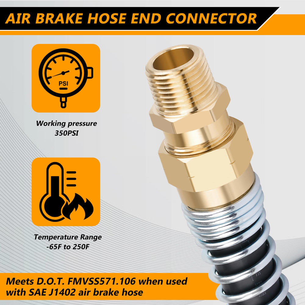 Dazakoot end connector mounted on hose shows quick-install design.