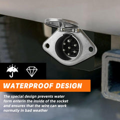 Dazakoot SAE J560-compatible design suits semi-trucks and tractors.