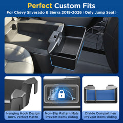 DAZANZAN split-bench accessory, mid-view, protects privacy items with extra storage layer.