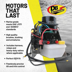 DB Electrical 430-22152 trim motor mounting frame aligns with stainless steel frames.