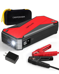 DBPOWER Peak 3000A front view showing compact design ideal for glovebox storage