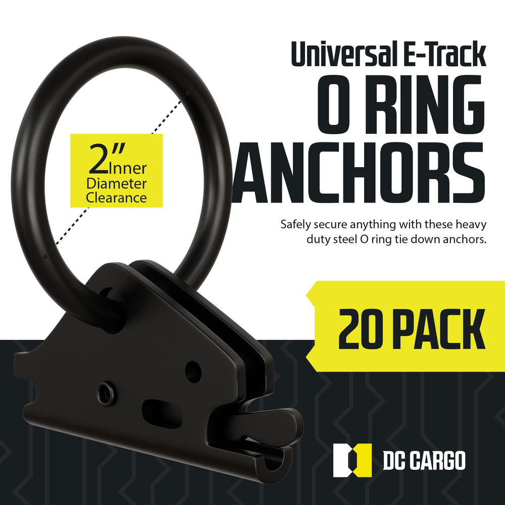 DC Cargo Mall E-Track installation showing quick fit with spring fitting.