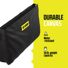 DC Cargo Mall E-Track storage bag interior showing ample strap organization.