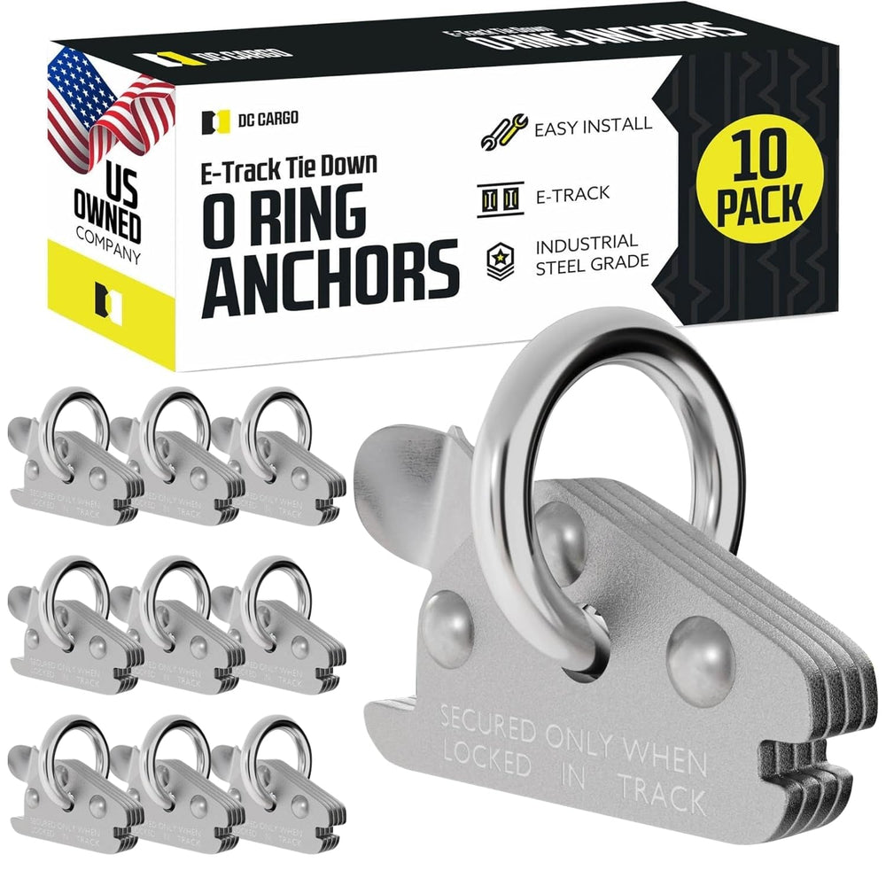 DC Cargo Mall extra heavy duty steel O-Ring pack fits E-Track for secure, heavy-duty tie-downs.