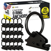 DC Cargo Mall heavy-duty steel O-ring pack 20 for secure E-Track tie-downs.