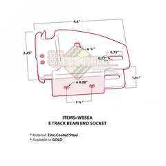 DC Cargo Mall compatible with removable E-track load bars for secure loads.
