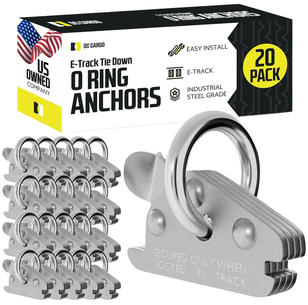 DC Cargo Mall extra-heavy-duty steel O-ring in E-Track slot for secure loading