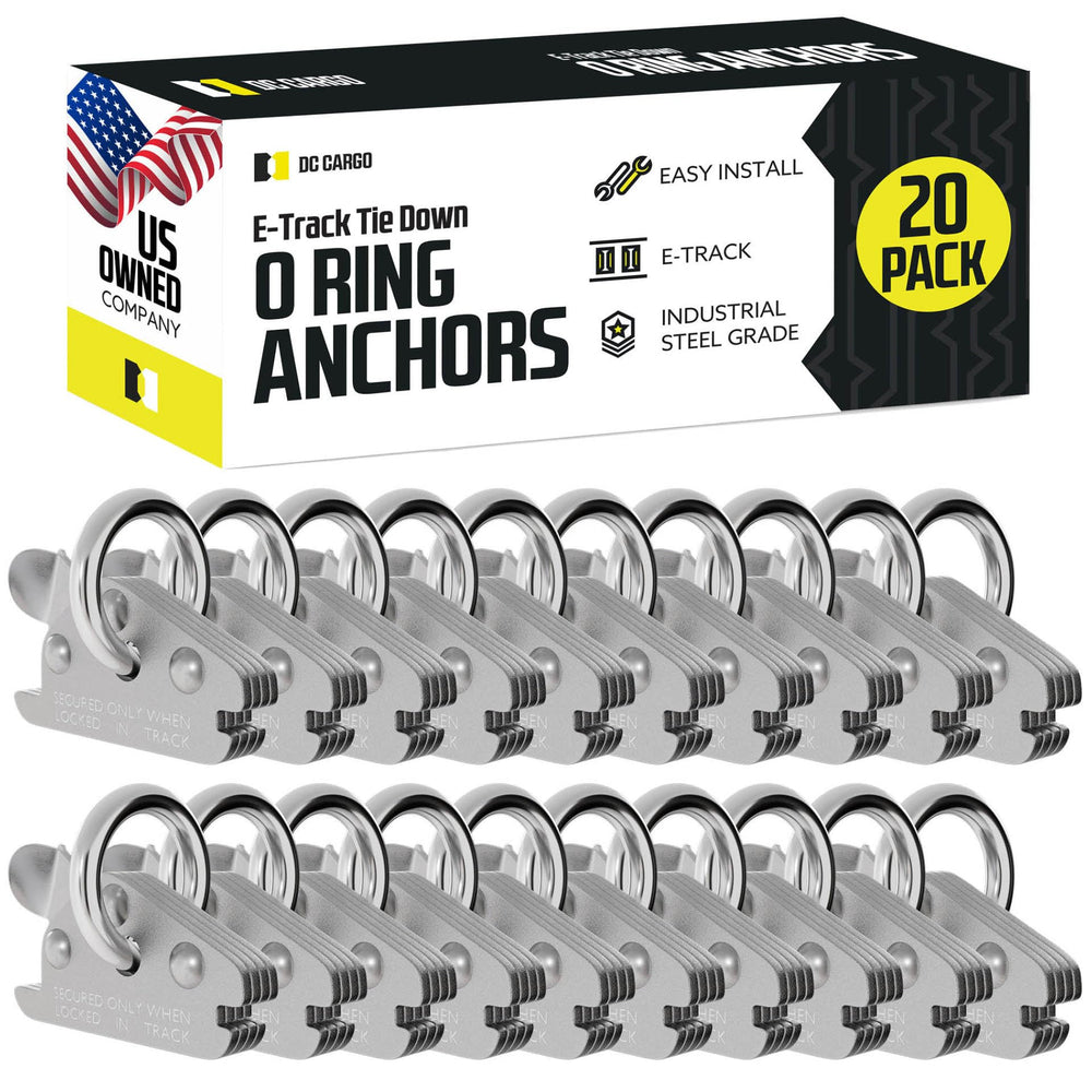 DC Cargo Mall universal tie-down O-ring with quick-release in action