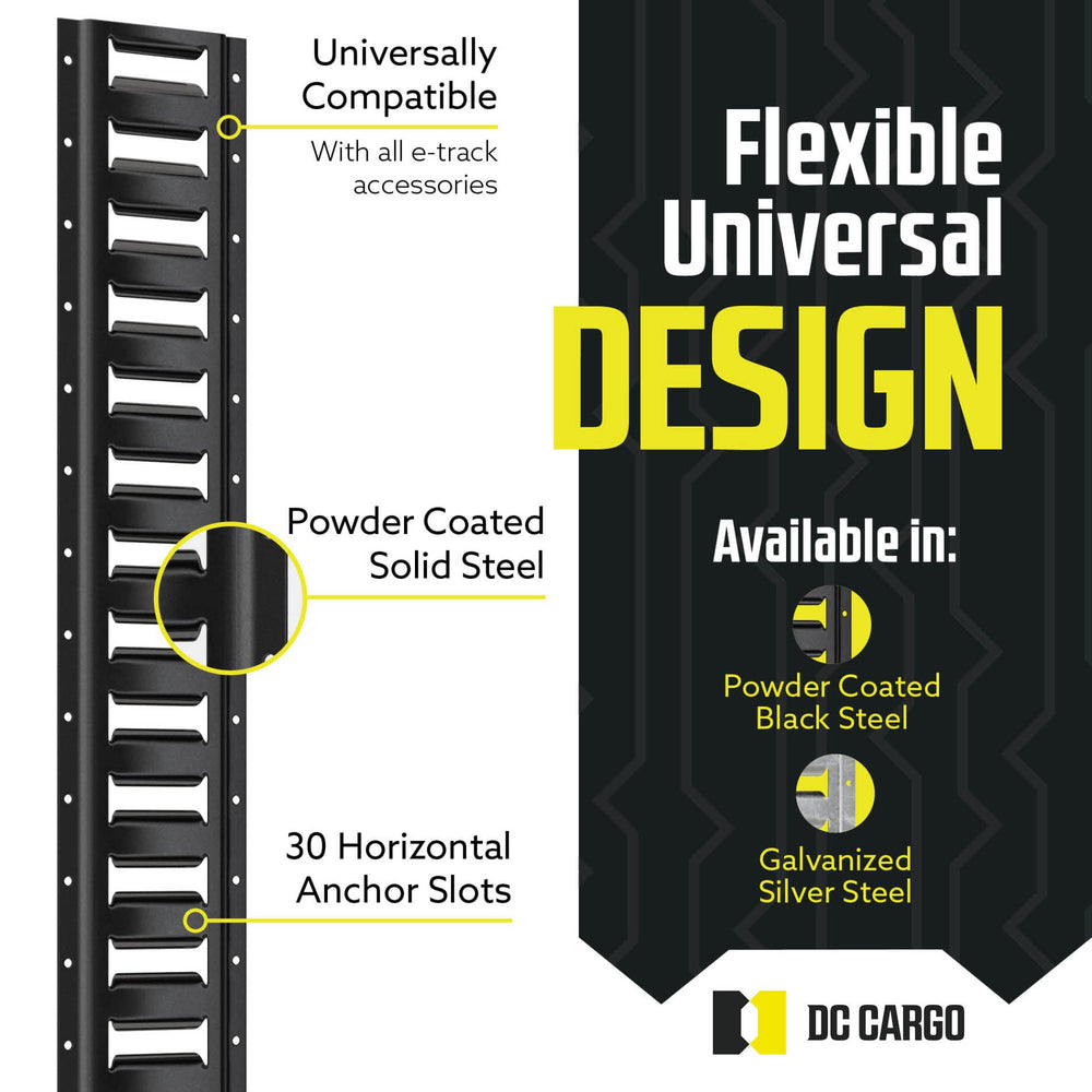 DC Cargo Mall installation-ready rail demonstrates vehicle-safe mounting on trucks
