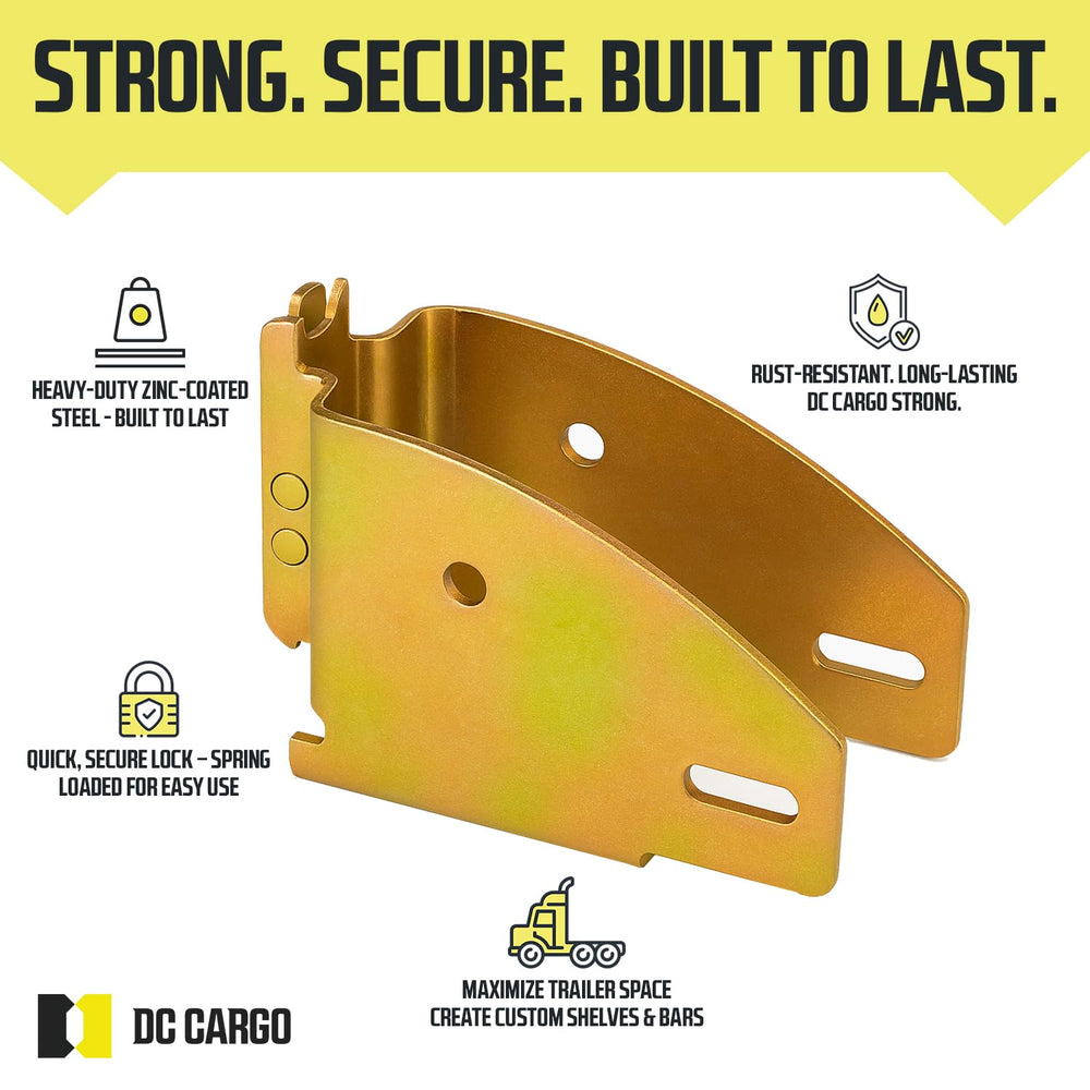 DC Cargo Mall 2x4 wood beam attachment demonstrates shelf support.
