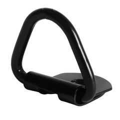 DC Cargo V-Ring in black powder-coated steel enhances durability and rust resistance.