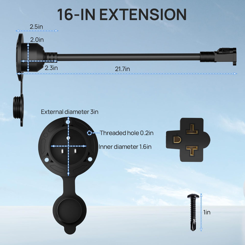 DC HOUSE easy-install 2-inch hole prewired for quick setup