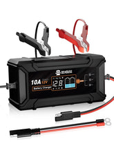 DC HOUSE charger LCD shows real-time voltage and current for easy monitoring.
