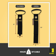 DC Cargo Mall heavy-duty handle supports up to 50 lbs for portable storage.